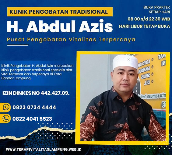 Profile Pusat Terapi Pengobatan Vitalitas Lampung Profile Pusat Terapi Pengobatan Vitalitas Lampung